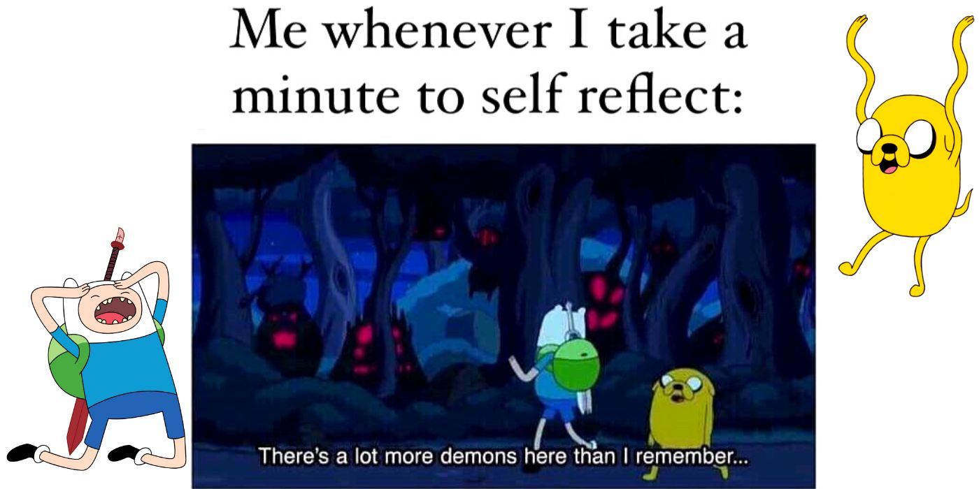 Adventure Time Self Reflecting Meme