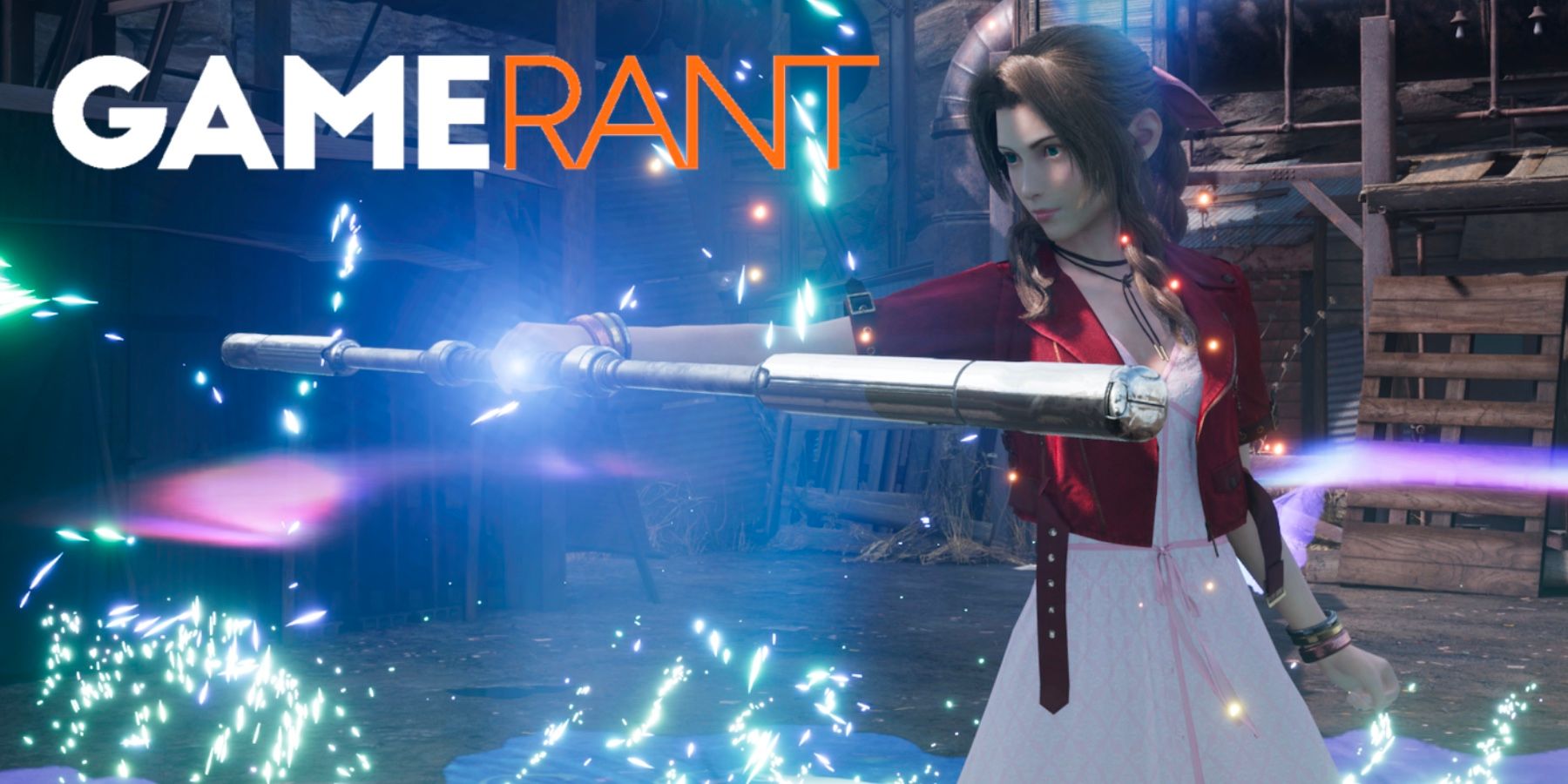 Aerith using Arcane Ward with the Guard Stick