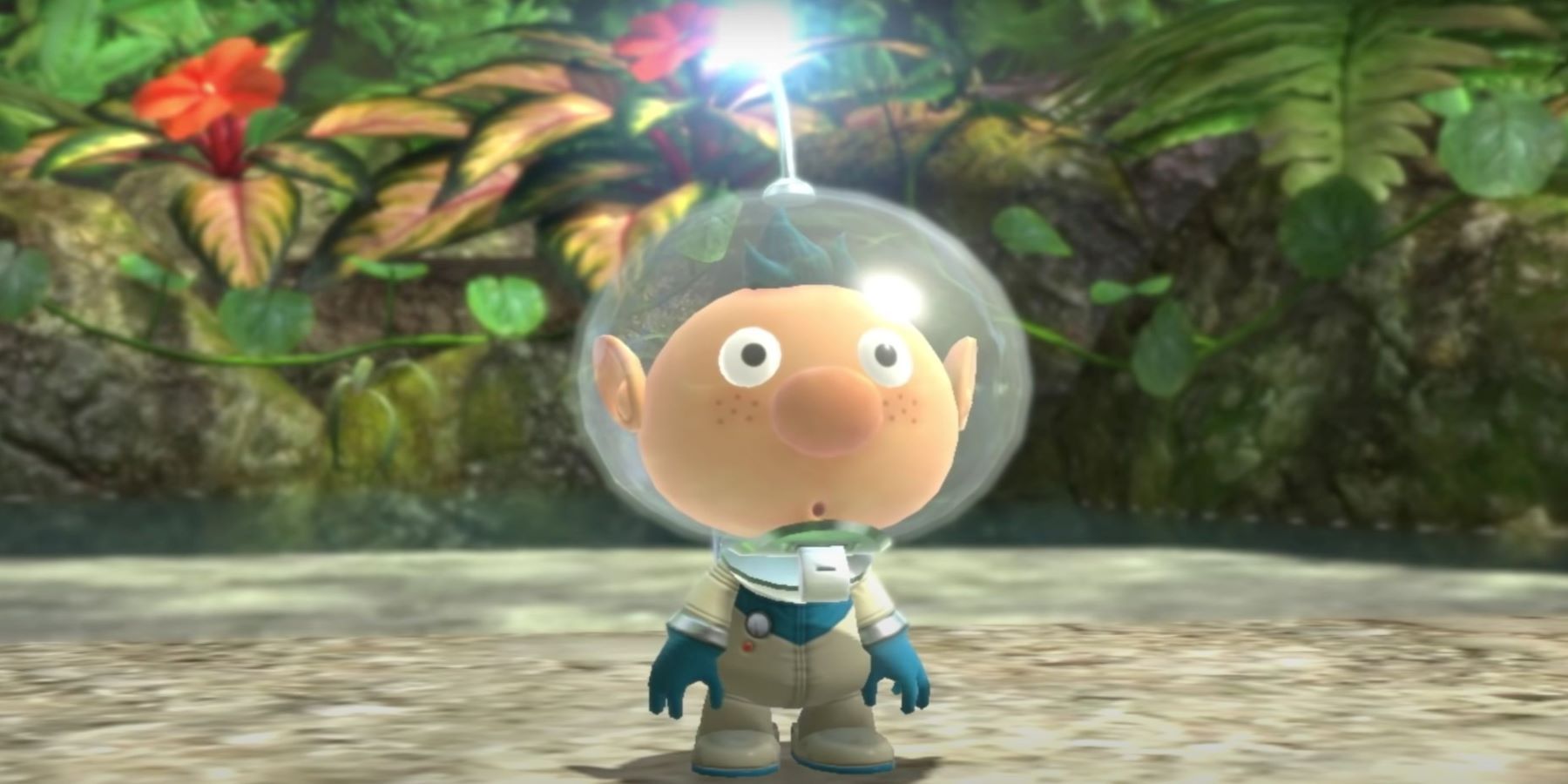 Close up of Alph in Pikmin 3 Deluxe