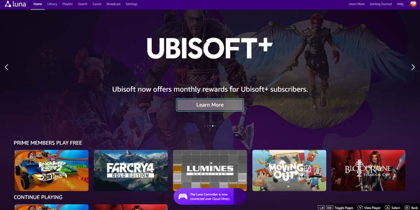 AmazonLunaCloudDirectConnection