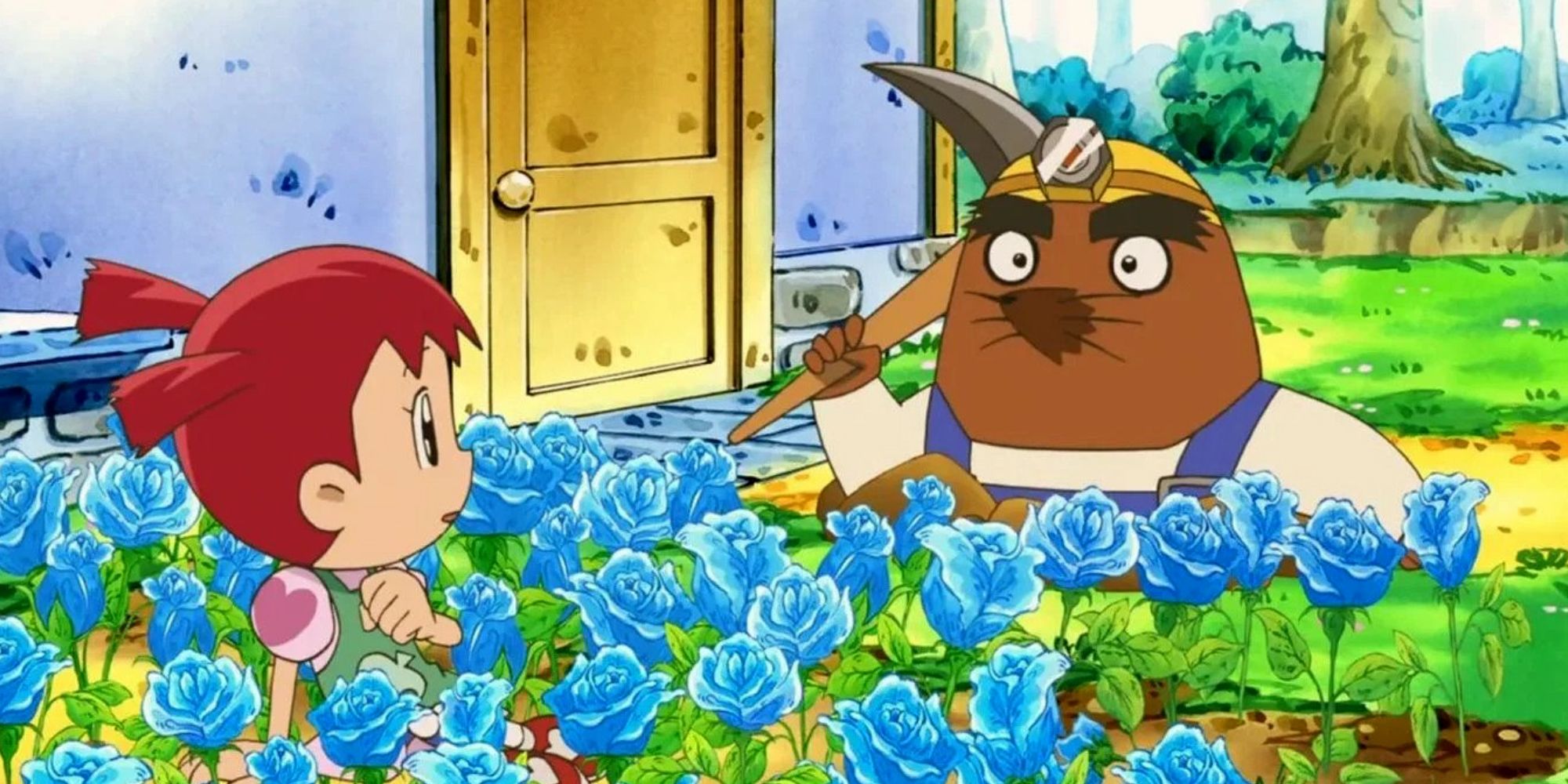 Image Depicting a Still From The Animal Crossig Movie With Rosetti Berating the main character