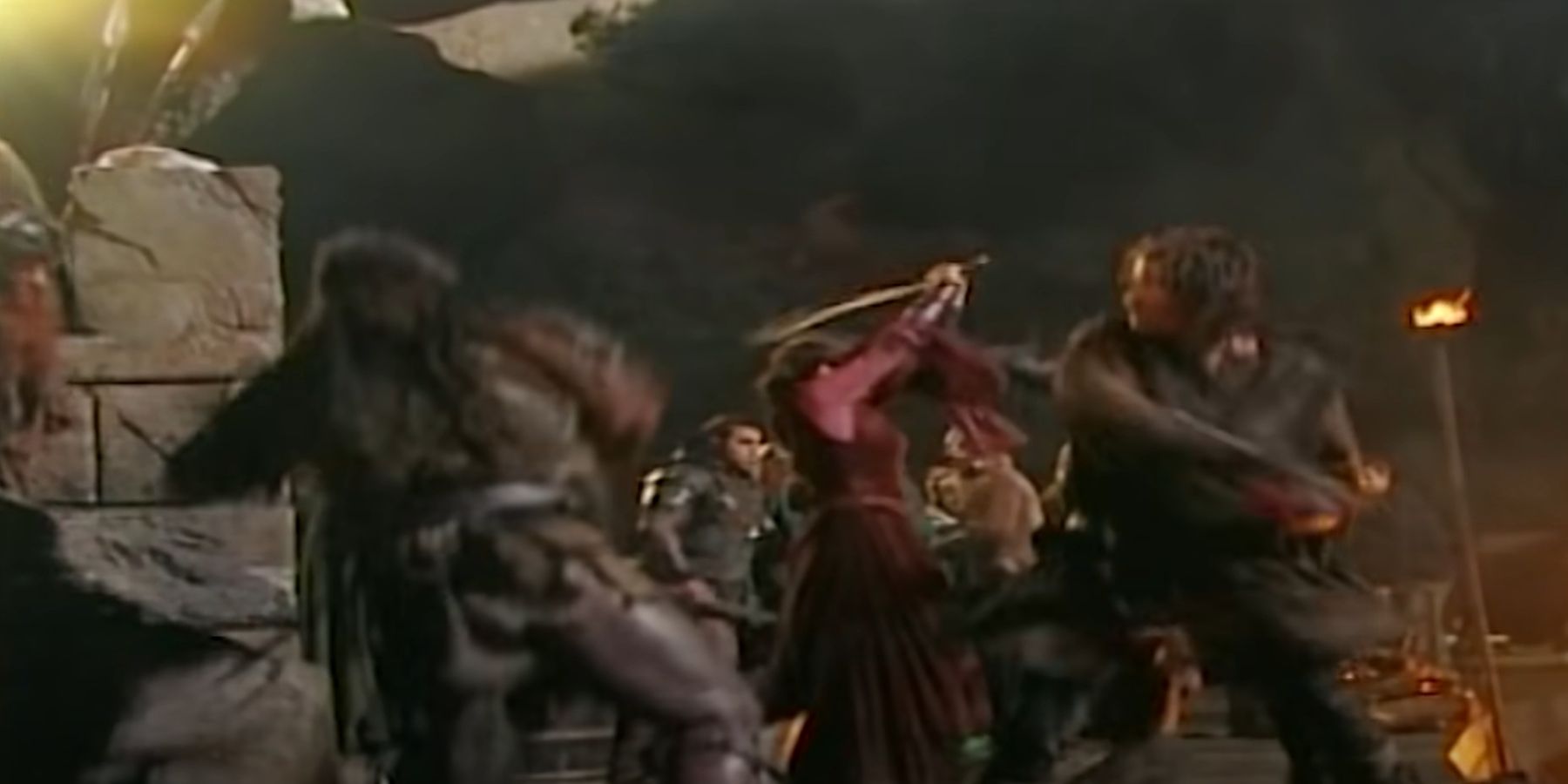 Arwen battling the orcs