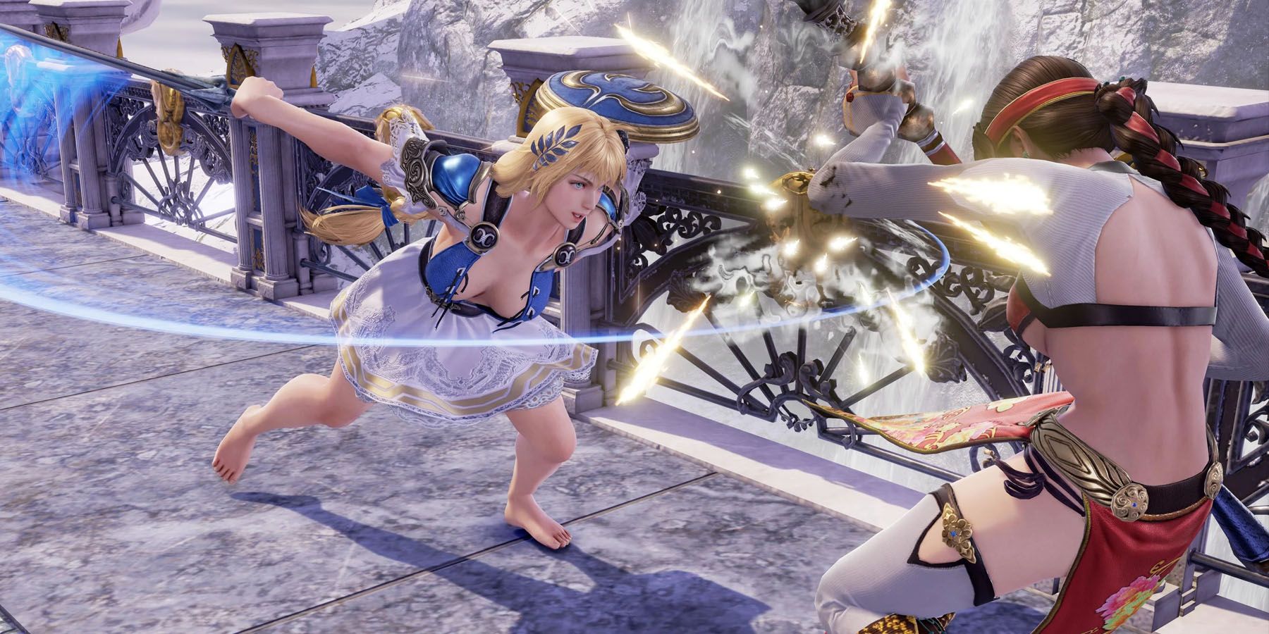 Attacking foes in Soulcalibur 6
