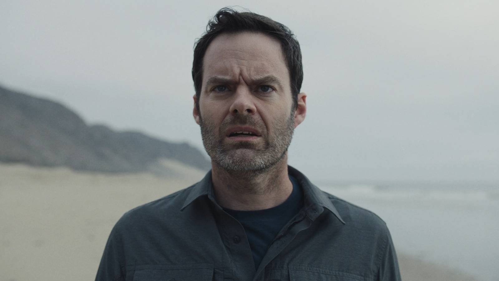 Barry Berkman stands on an imaginary beach in Barry