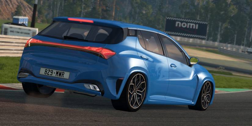 BeamNG Drive - A bright Blue Car