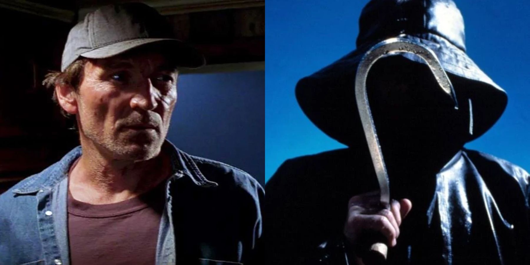 Split image of Muse Watson as Ben Willis/Fisherman in I Know What You Did Last Summer