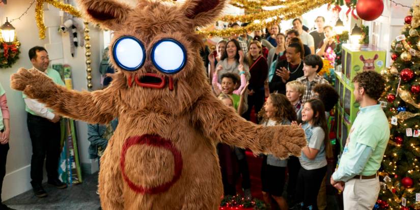 The mascot Pooka! into Blumhouse's TV show Into The Dark