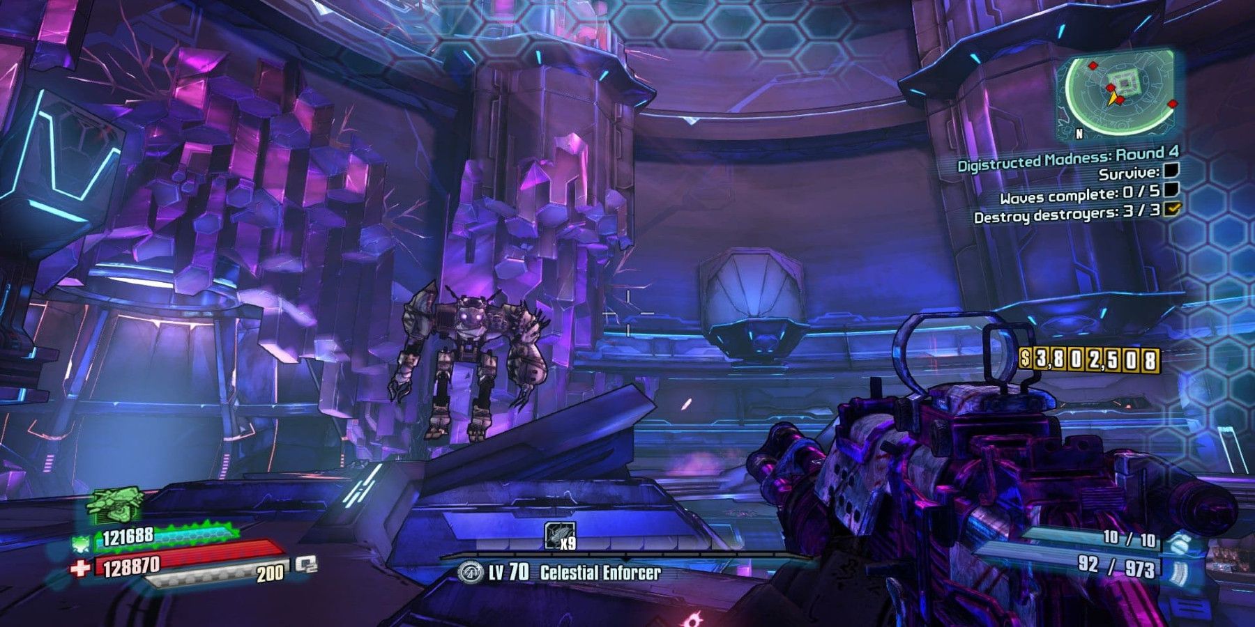 Ingame image of the DLC The Holodome Onslaught from Borderlands The Pre-Sequel.