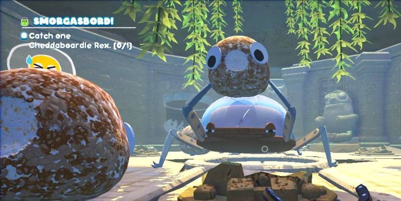 Bugsnax Cheddaboardle Rex Boss Fight