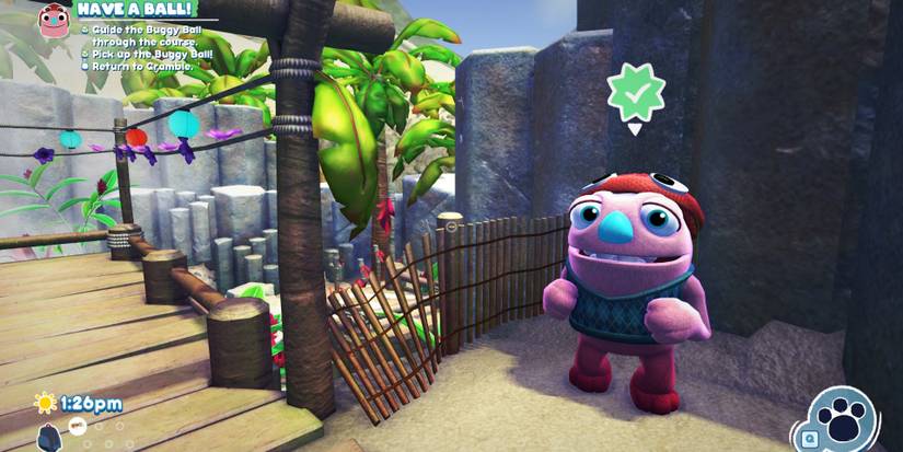 Gramble after the "Have A Break" quest is complete in Bugsnax