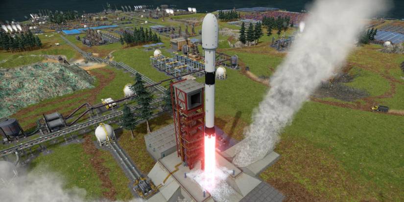 Captain of Industry - firing rocket