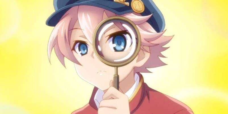 Cecil holding a magnifying glass up to his eye from Rune Factory 5