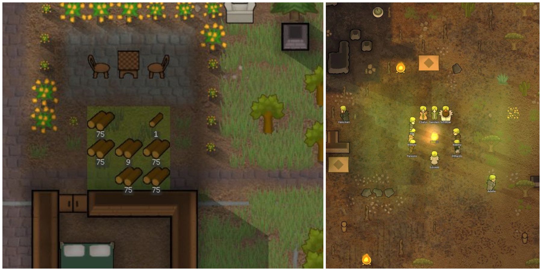 Wood needed to craft the wooden Club in RimWorld.