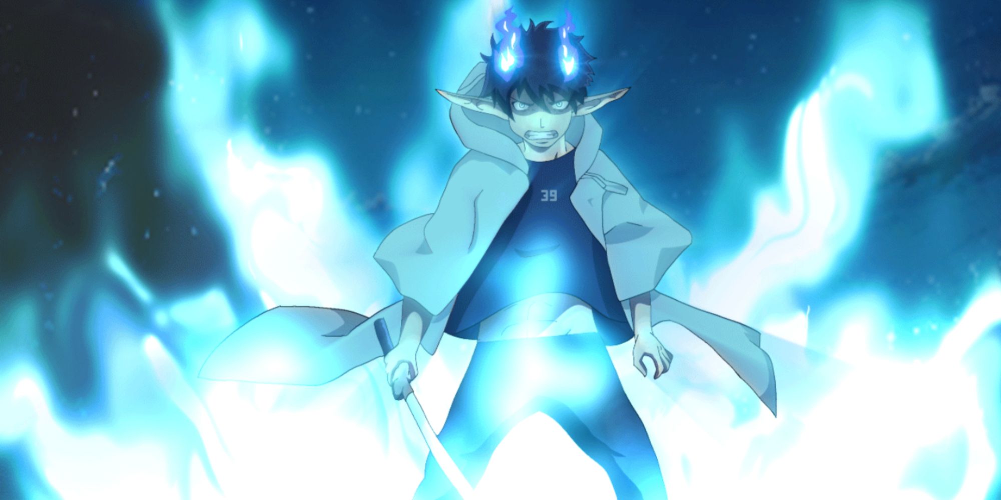 okumura rin Unleashing His Devil Power