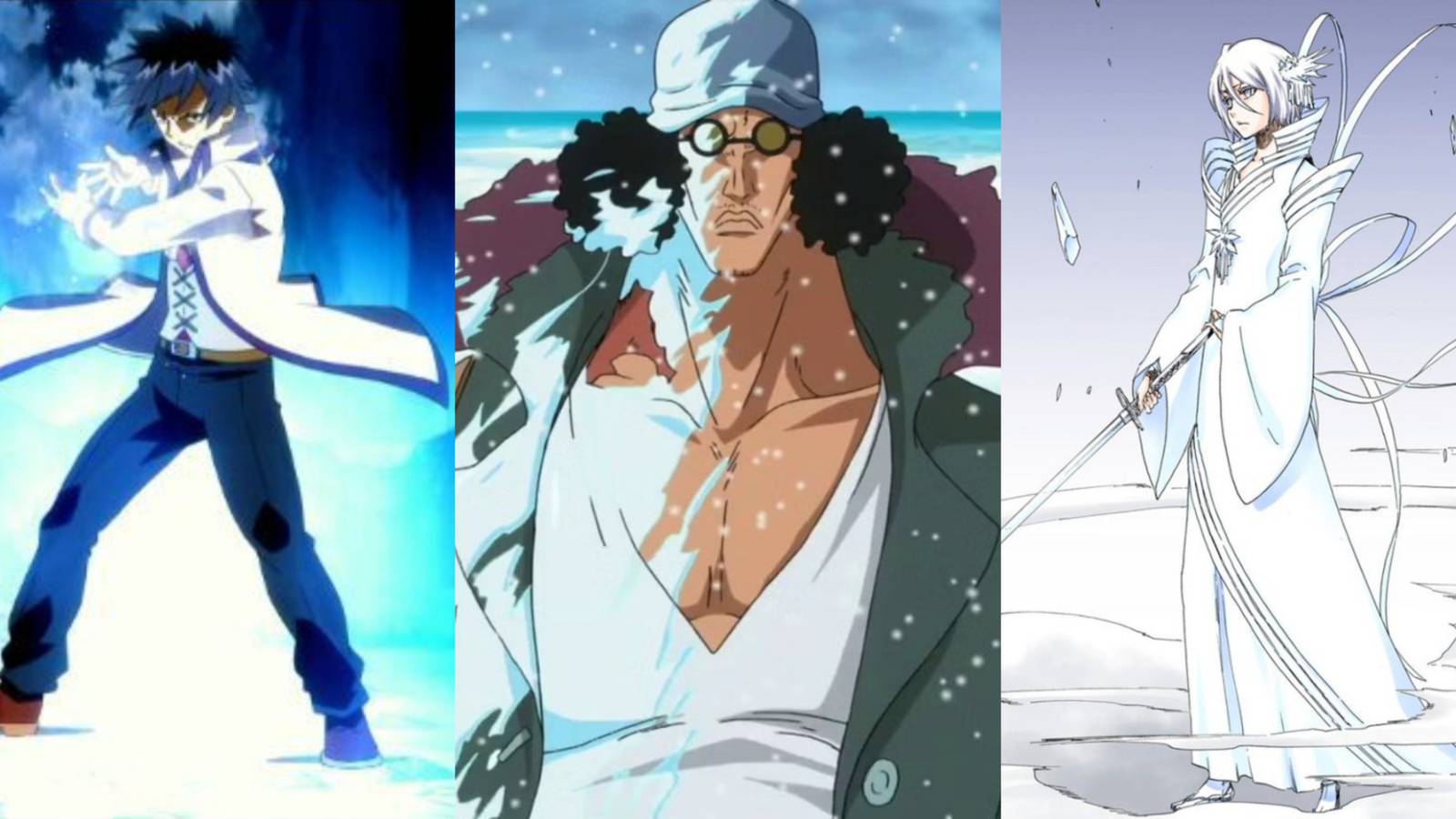 gray, aokiji and rukia