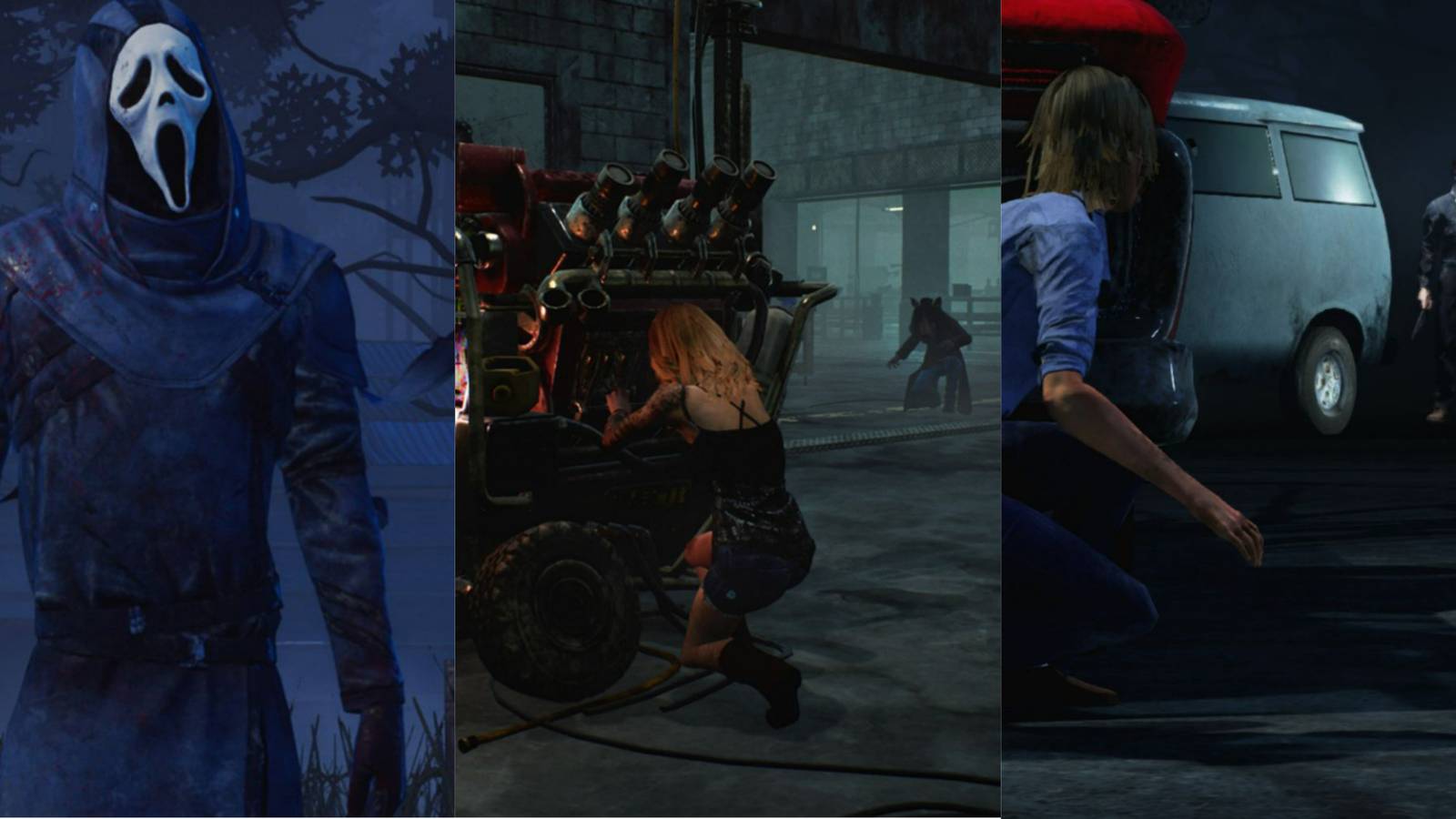 The Ghost Face, Pig, and Shape from Dead by Daylight