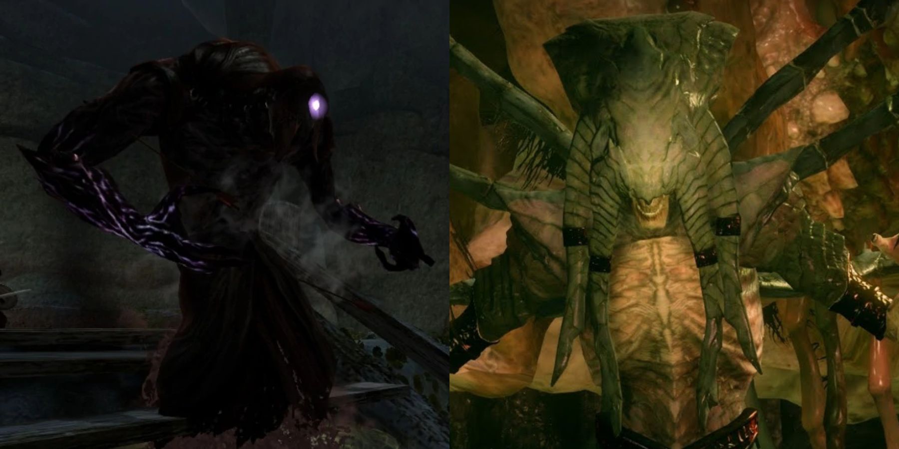 Split image of Shade and Fear Demon.