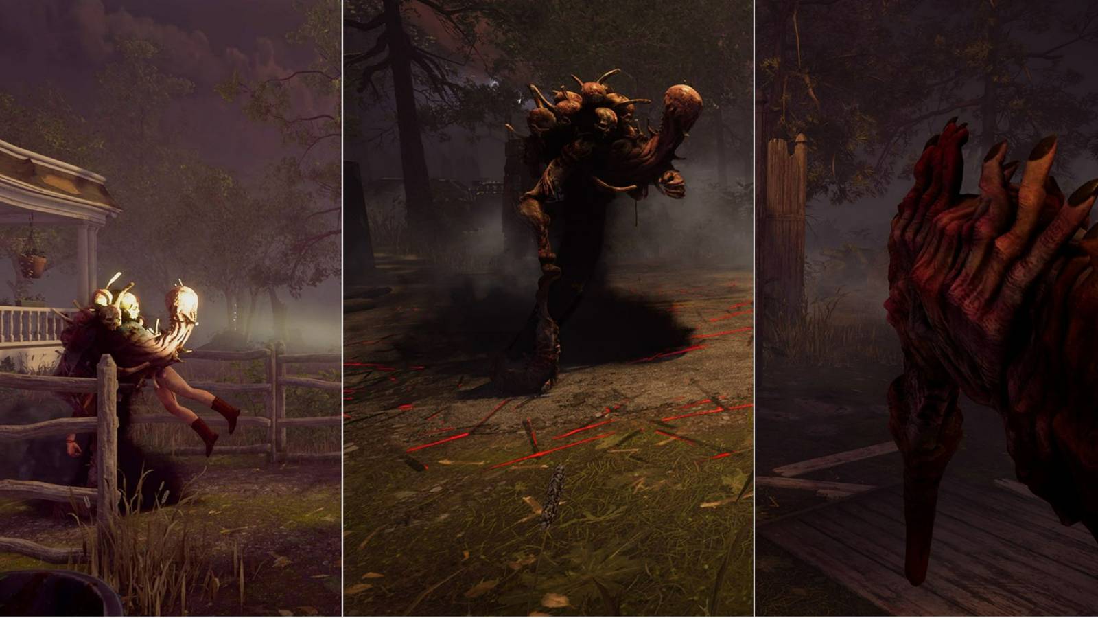The Dredge of Dead by Daylight walking, carrying a survivor, and being blinded