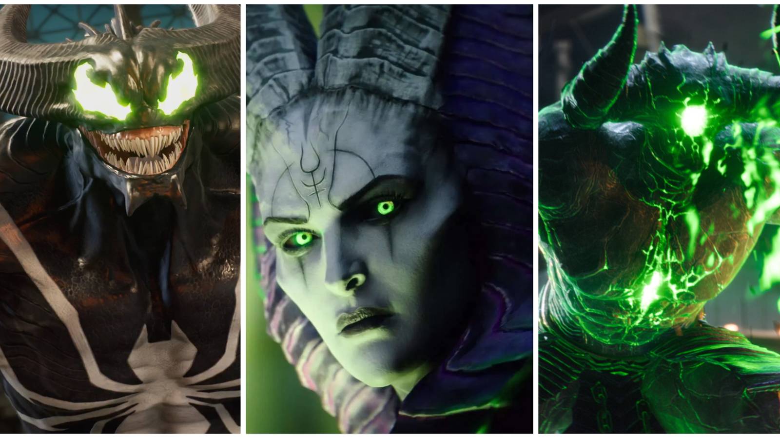 fallen venom, lilith, a demon of lilith in a collage