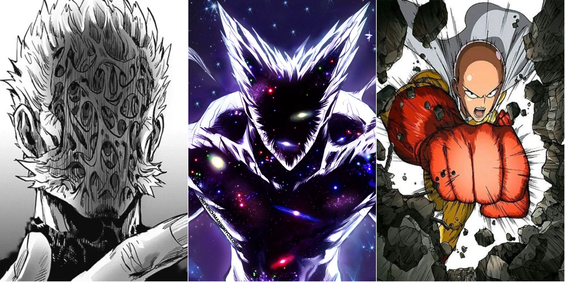 In the fight with Cosmic Garou, was what came out of Saitama's