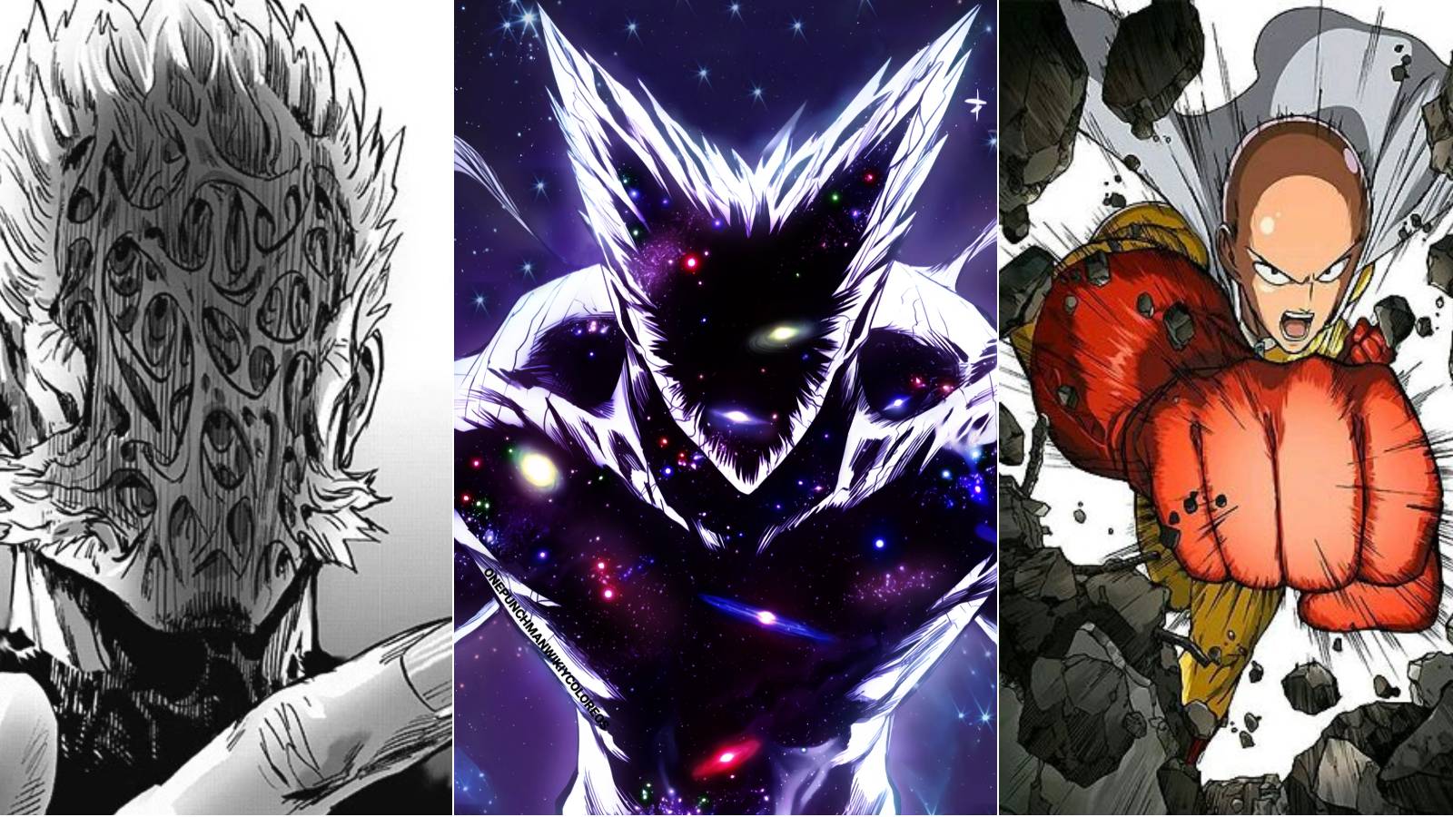 god, garou and saitama