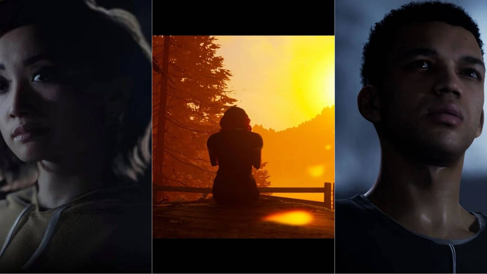 Three characters from The Quarry