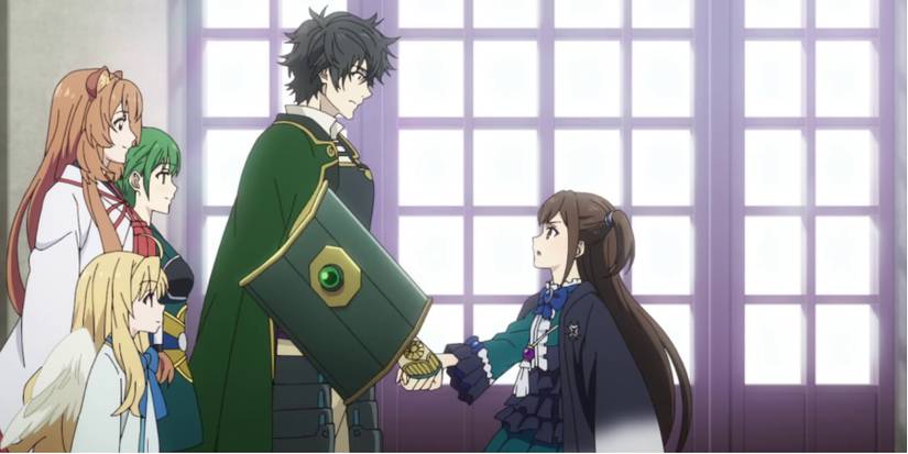 kizuna & naofumi shaking hands