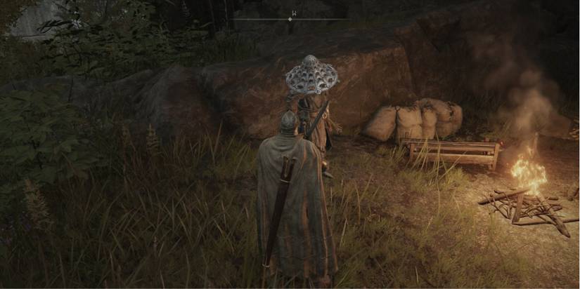 Yura talking to the Tarnished.