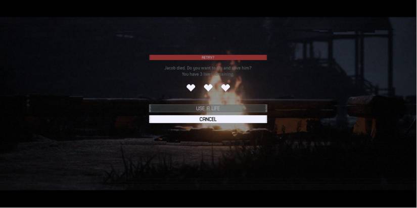 Rewind option pop up.