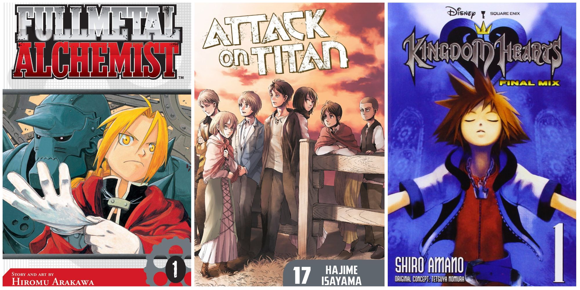 10 Best Manga For Final Fantasy Fans Fullmetal Alchemist Attack on Titan Kingdom Hearts