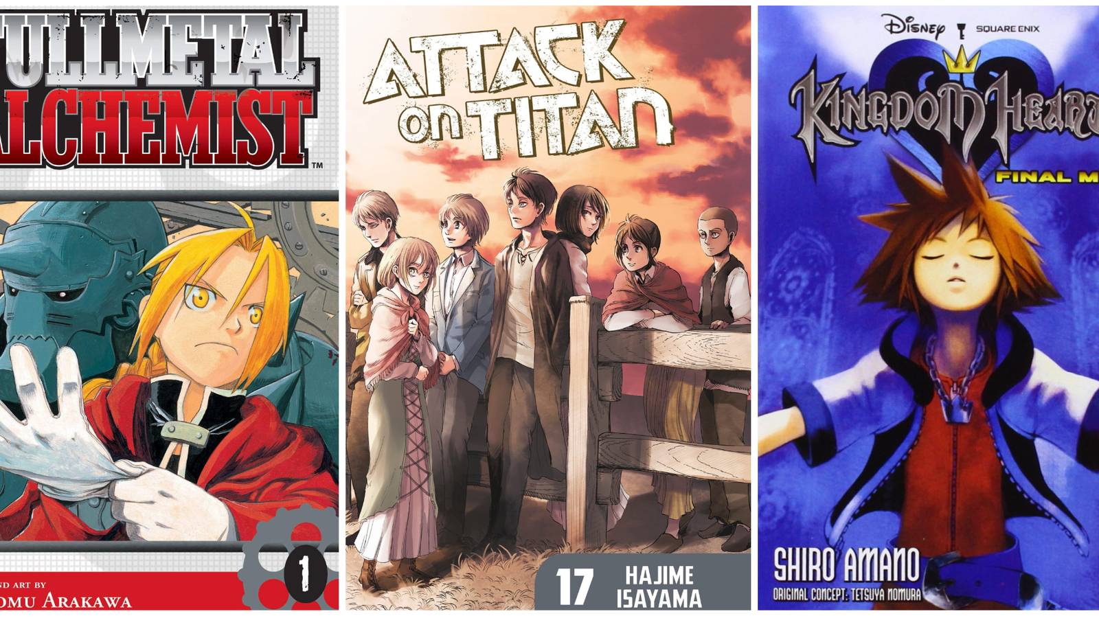 10 Best Manga For Final Fantasy Fans Fullmetal Alchemist Attack on Titan Kingdom Hearts