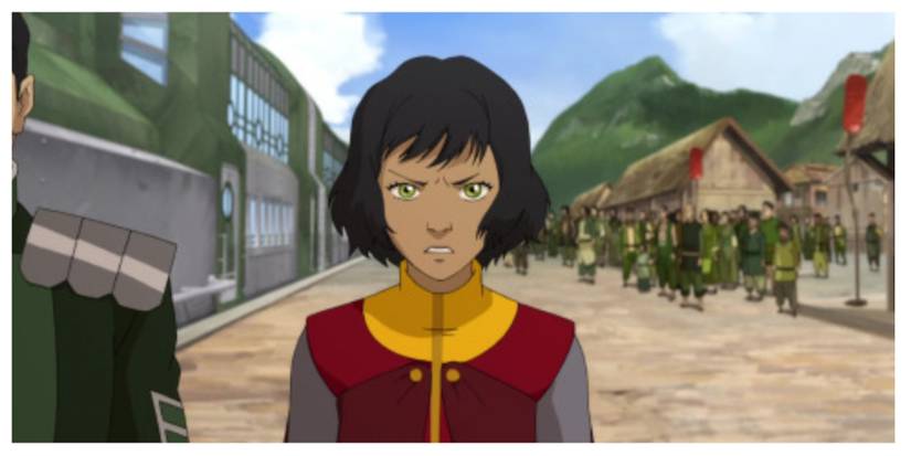 Opal Standing Up To Earth Kingdom Forces