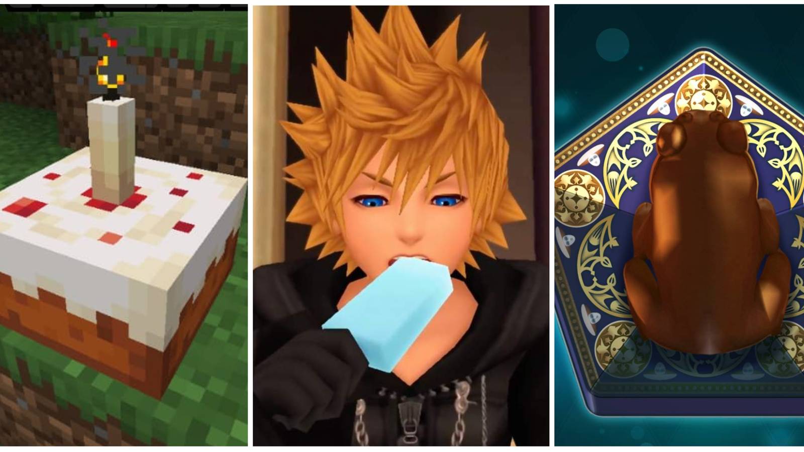 10 Tastiest Looking Food In Video Games Minecraft Cake Sea Salt Ice Cream Kingdom Hearts Chocolate Frog Harry Potter