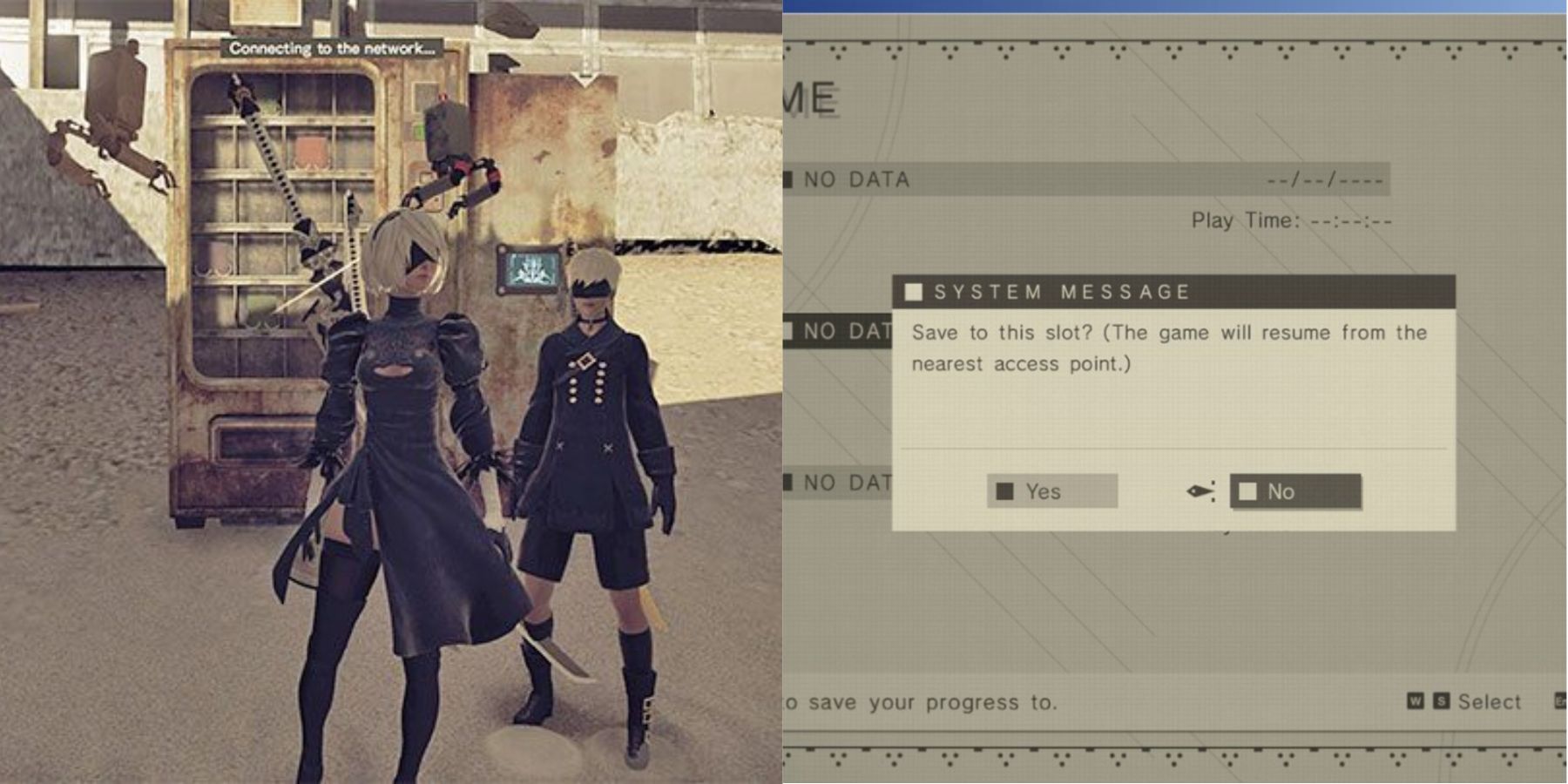 How to Save in Nier Automata 