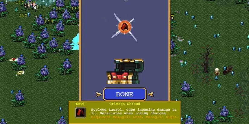 Evolving the Laurel into the Crimson Shroud_ in Vampire Survivors