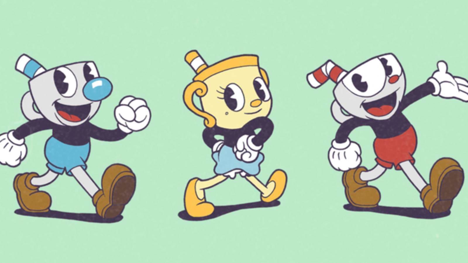 All 3 playable Cuphead characters in a row