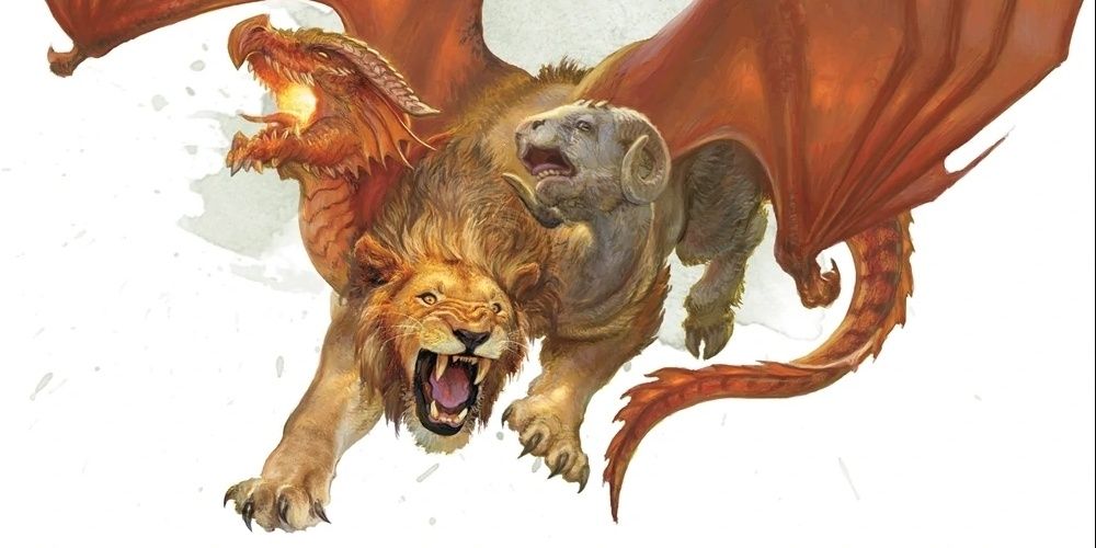 Chimera as illustrated in the DND Monster Manuel