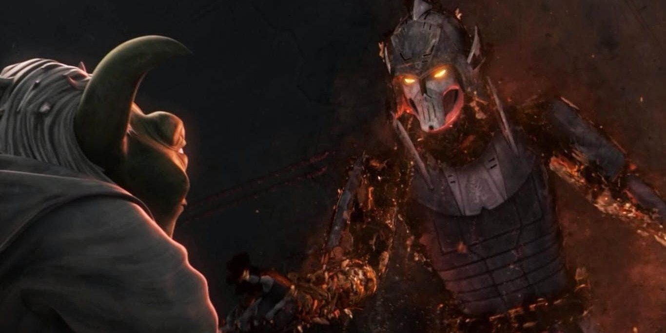 Darth Bane and Yoda in Star Wars: The Clone Wars