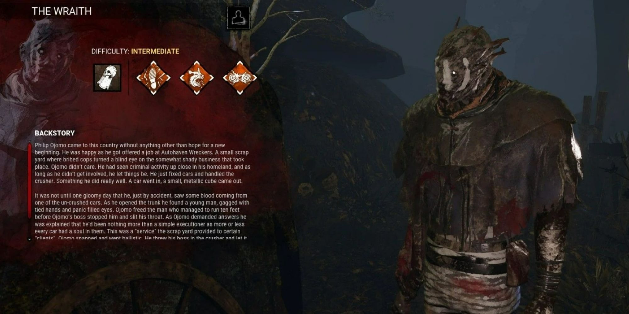 The Wraith's teachable perks from Dead by Daylight