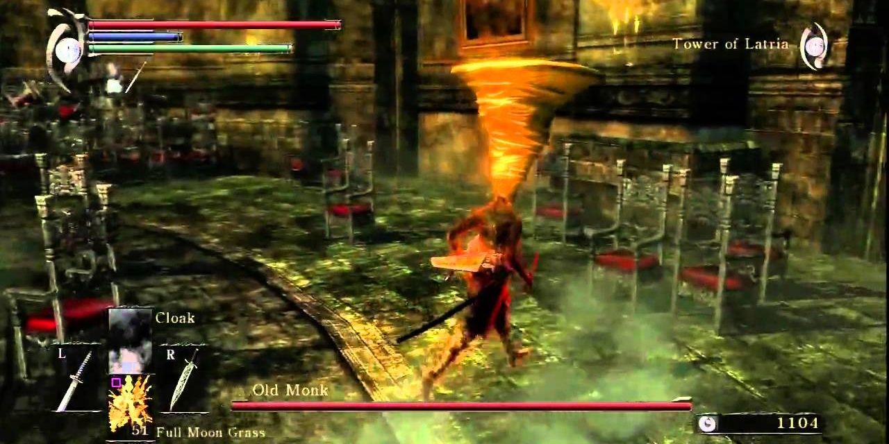 the old monk boss fight demon's souls (2011)