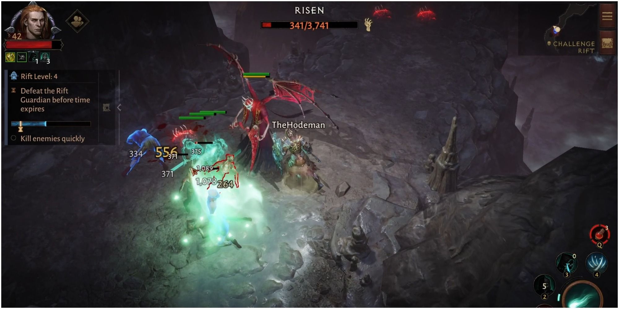 Diablo Immortal Attacking Enemies Inside Of A Rift