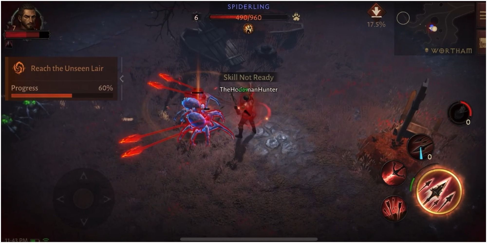 Diablo Immortal Attacking With The Crossbow Shot Ultimate