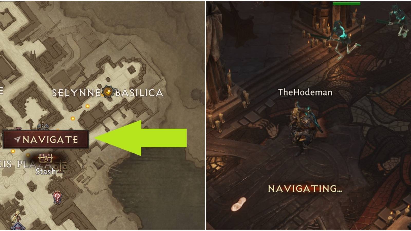 Diablo Immortal Auto Navigating To A Point On The Map