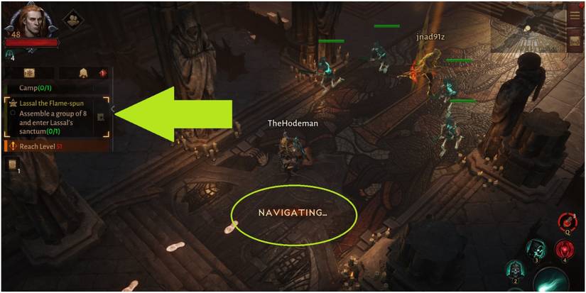 Diablo Immortal Auto Navigating To A Quest Point