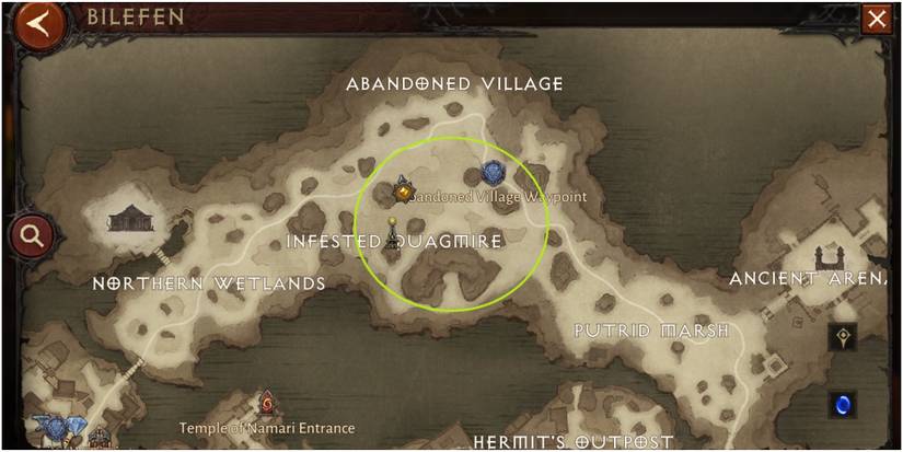 Diablo Immortal Best Place To Farm On The Bilefen Map