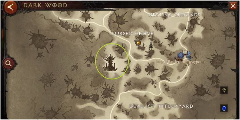 Diablo Immortal Best Place To Farm On The Dark Wood Map