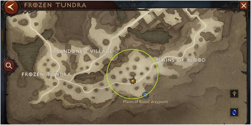 Diablo Immortal Best Place To Farm On The Frozen Tundra Map