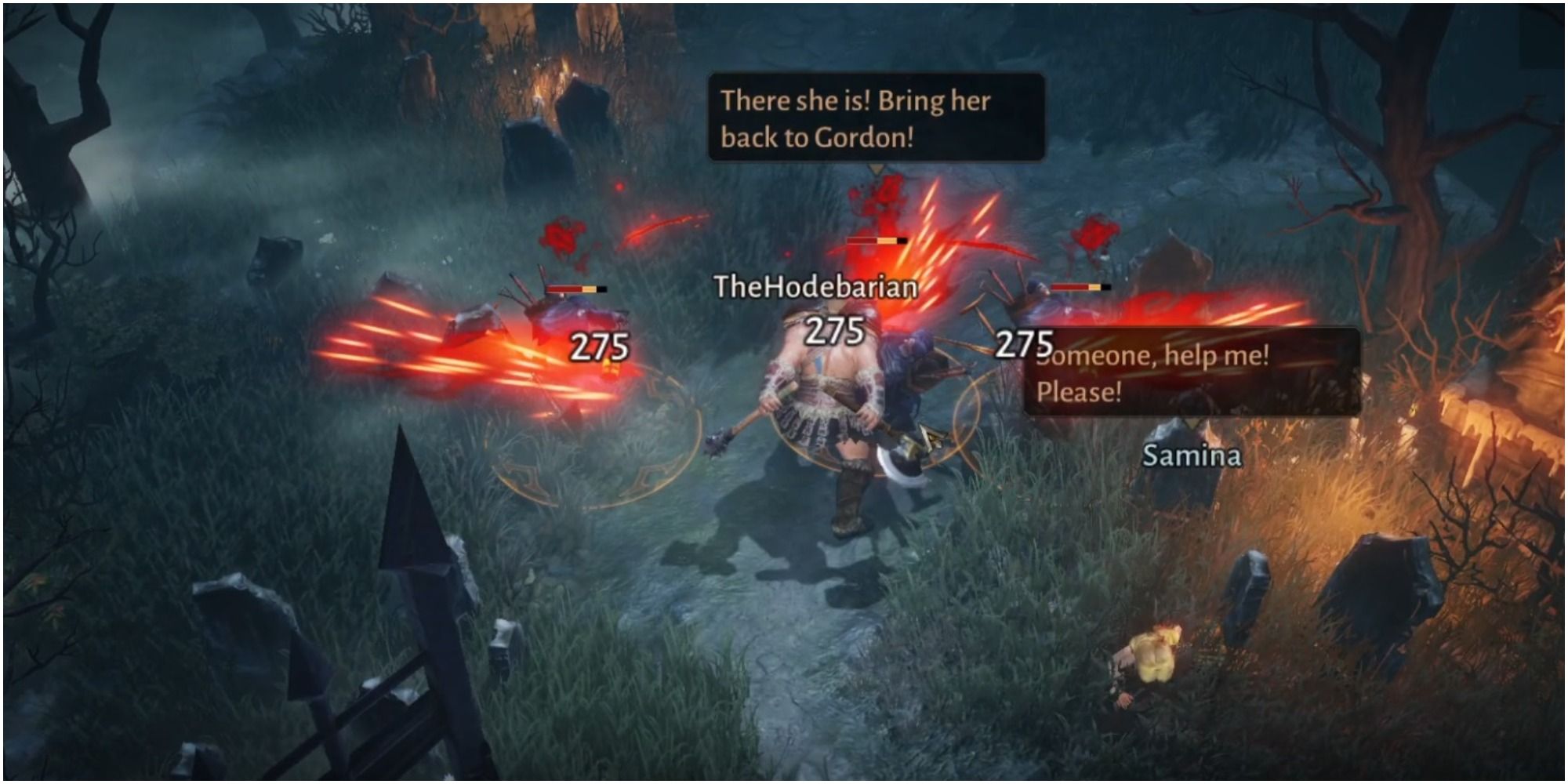 Diablo Immortal Cleave Hitting Three Enemies At Once