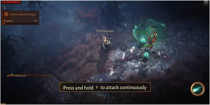 Diablo Immortal Commanding Skeletons To Attack
