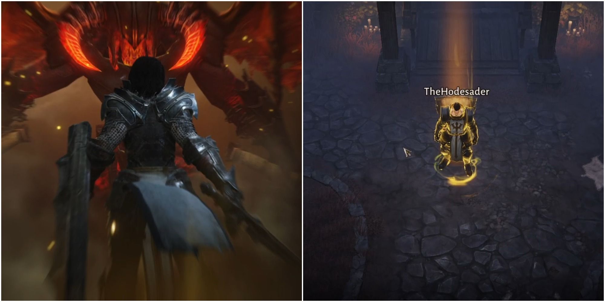 Diablo Immortal Crusader Best Legendary Weapons Collage